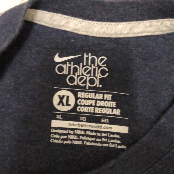 NWOT Nike Men’s Crew Neck TShirt, XL, Navy - Picture 5 of 6